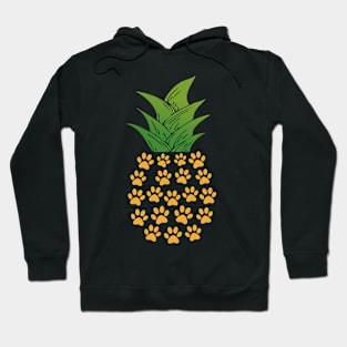 Cat Paws Print Pineapple Hoodie